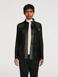 Girta Open Grid Safari Jacket