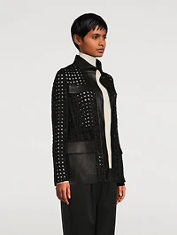 Girta Open Grid Safari Jacket