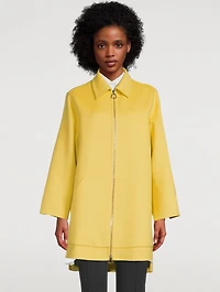 Fabiola Zip-Front Wool Jacket