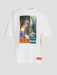 Cotton Split Graphic T-Shirt
