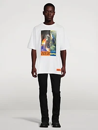 Cotton Split Graphic T-Shirt