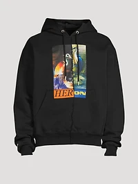 Cotton Split Graphic Hoodie