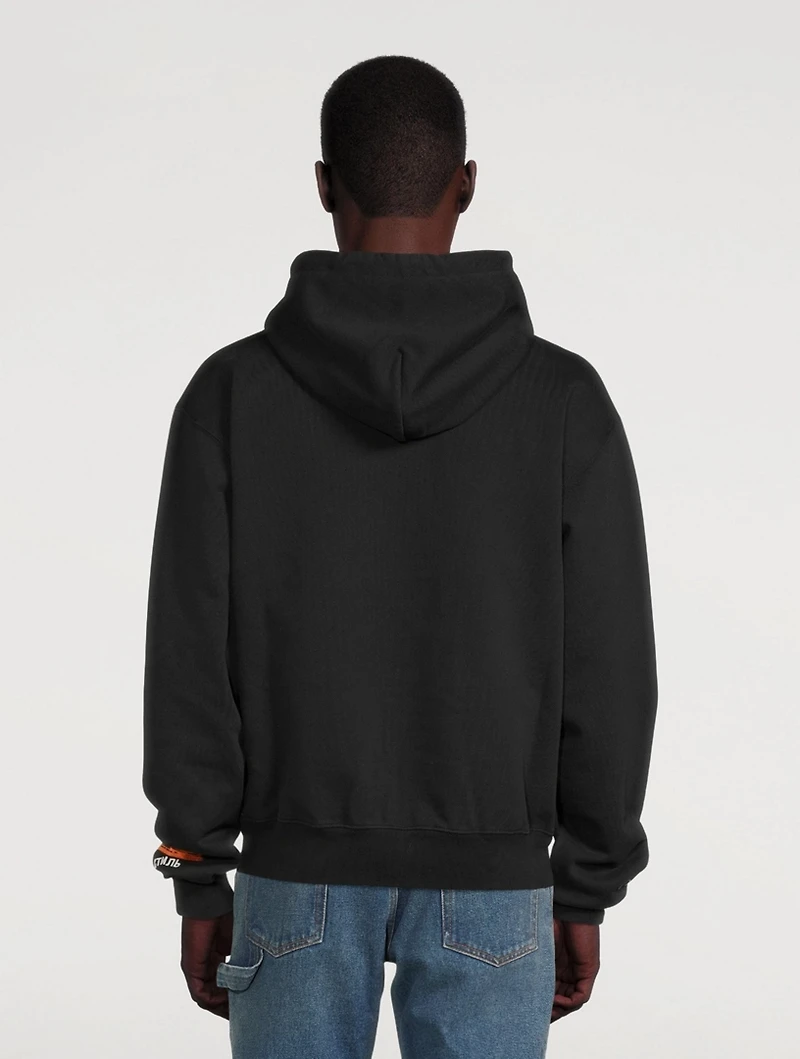 Cotton Split Graphic Hoodie