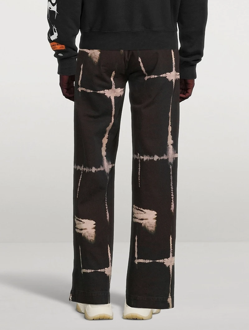 Shibori Chino Pants Tie-Dye Print