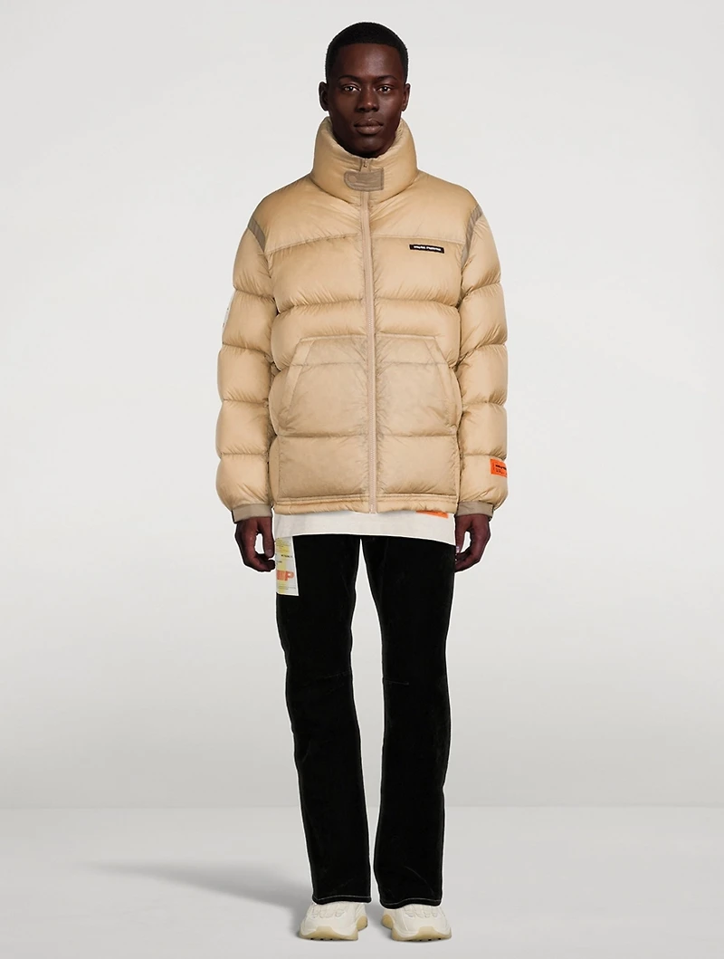 Treated Nylon Puffer Jacket