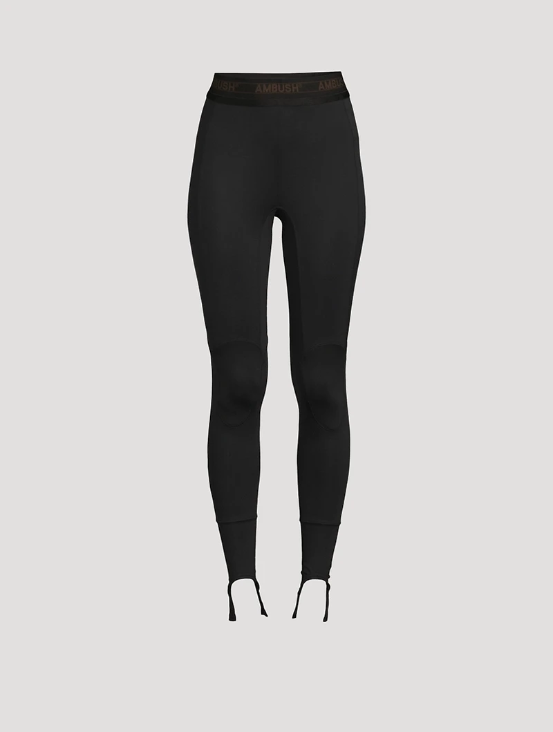 Scuba Leggings With Logo Band