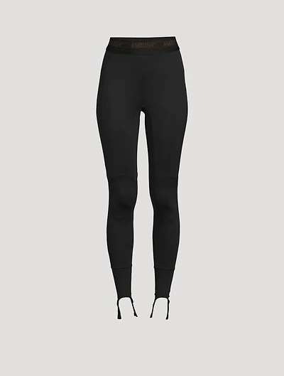 Scuba Leggings With Logo Band