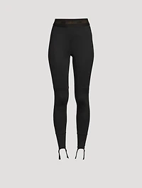 Scuba Leggings With Logo Band