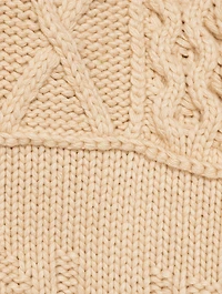Patchwork-Knit Logo Cardigan