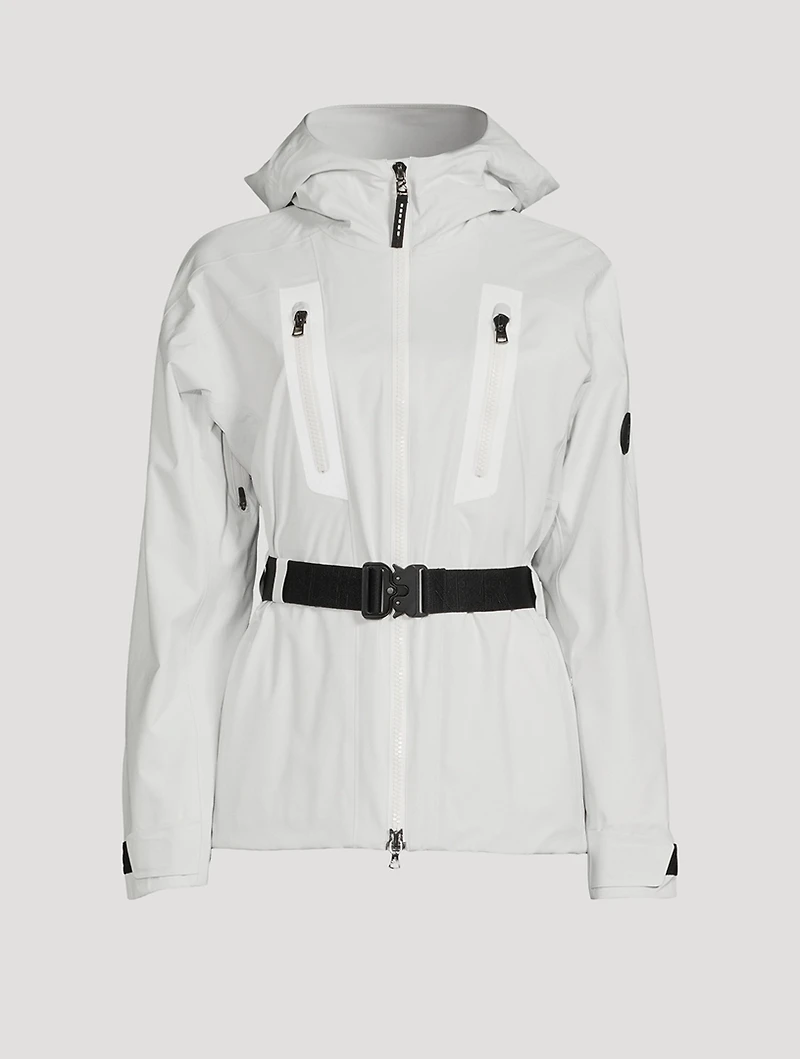 Maia-T Belted Ski Jacket With Hood