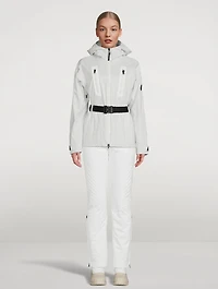 Maia-T Belted Ski Jacket With Hood