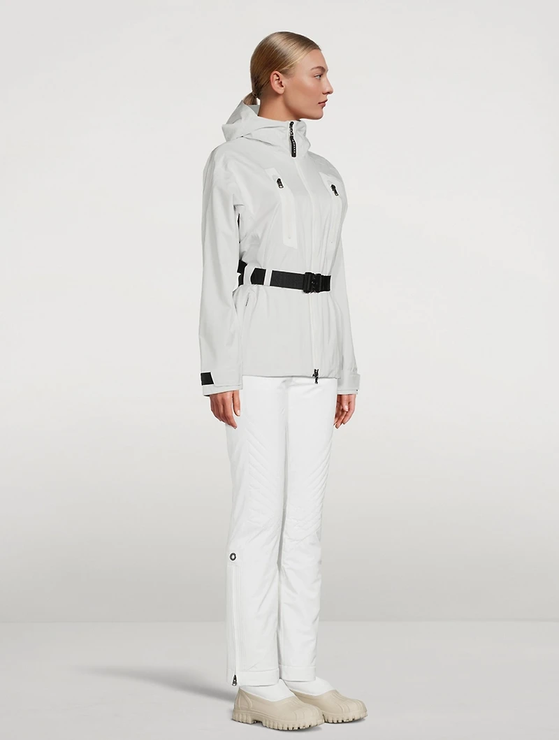 Maia-T Belted Ski Jacket With Hood