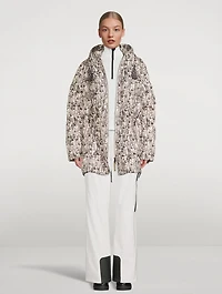 Fanja Down Parka Skier Print