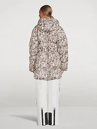 Fanja Down Parka Skier Print