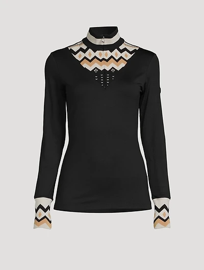 Allegra Mockneck Top