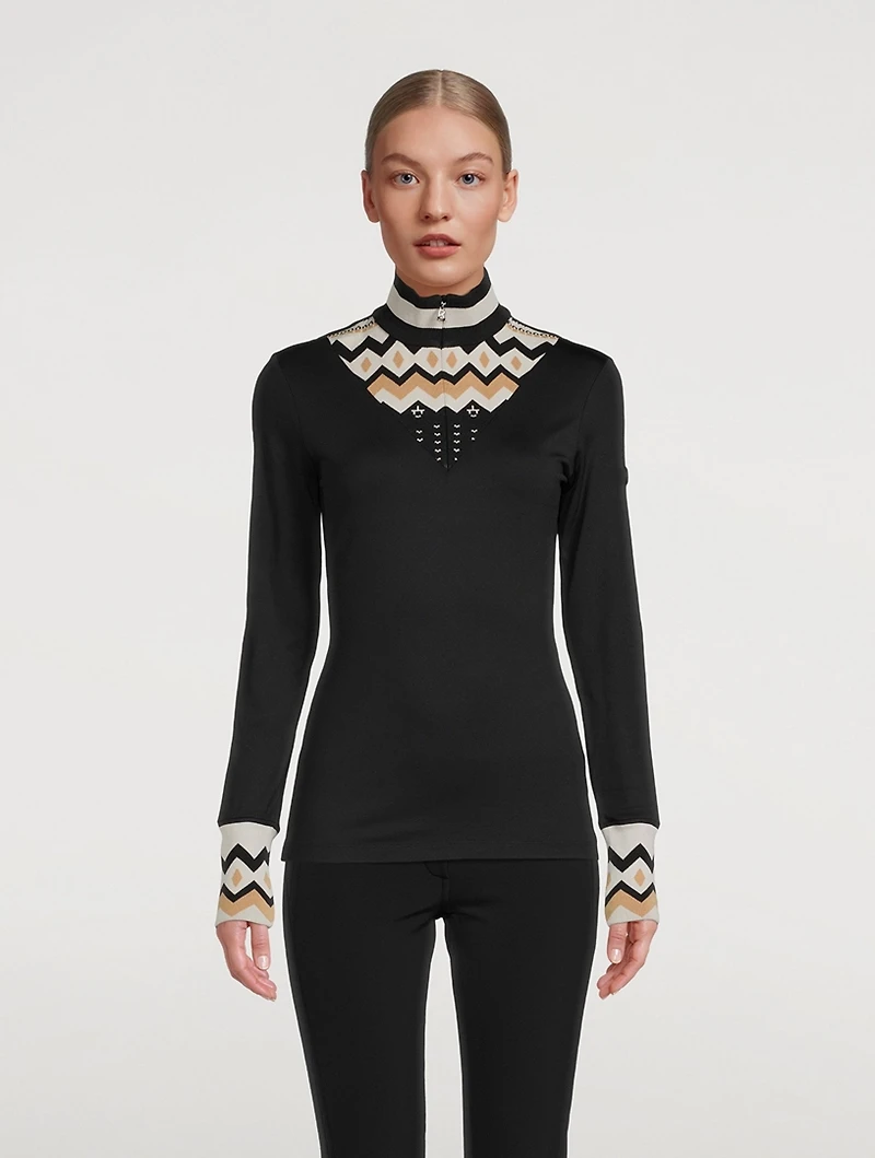 Allegra Mockneck Top