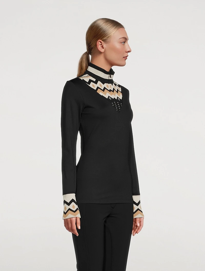 Allegra Mockneck Top