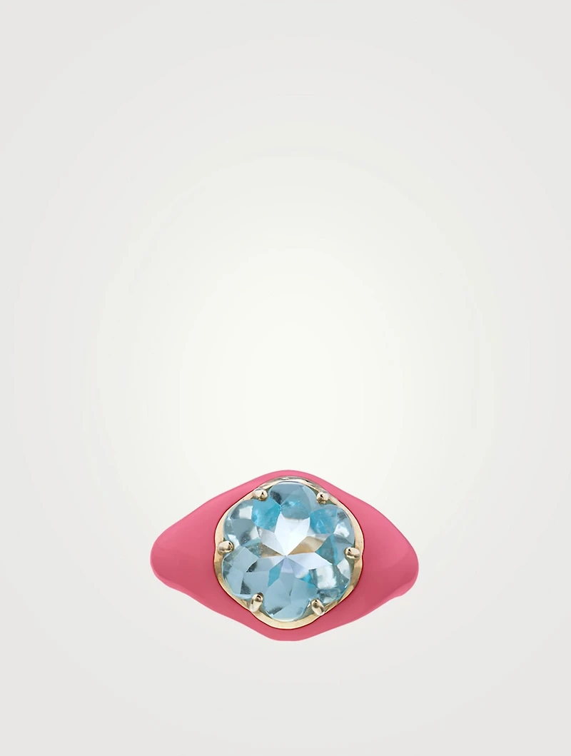 Da Funkadelic Signet Ring With Topaz