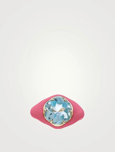 Da Funkadelic Signet Ring With Topaz