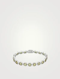 Olive Quartz Cushion Bracelet