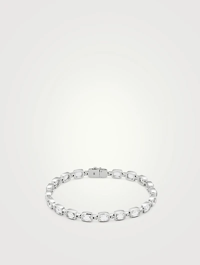 Cushion Bracelet With Rock Crystals