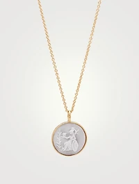 Small Cameo Athena Pendant Necklace