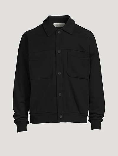 Recycled Cotton Sweatshirt Jacket