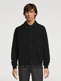 Recycled Cotton Sweatshirt Jacket