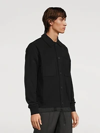 Recycled Cotton Sweatshirt Jacket