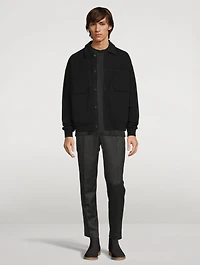 Recycled Cotton Sweatshirt Jacket