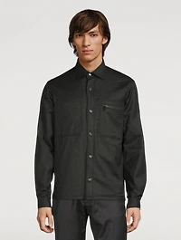 Tech Wool Padded Overshirt