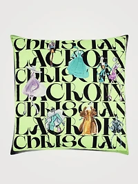 Lacroix Parade Jais Cotton And Silk Cushion