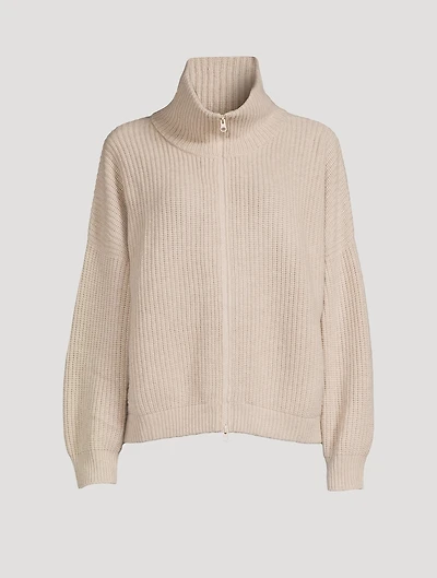 Mela Ribbed Cashmere Cardigan