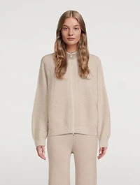 Mela Ribbed Cashmere Cardigan
