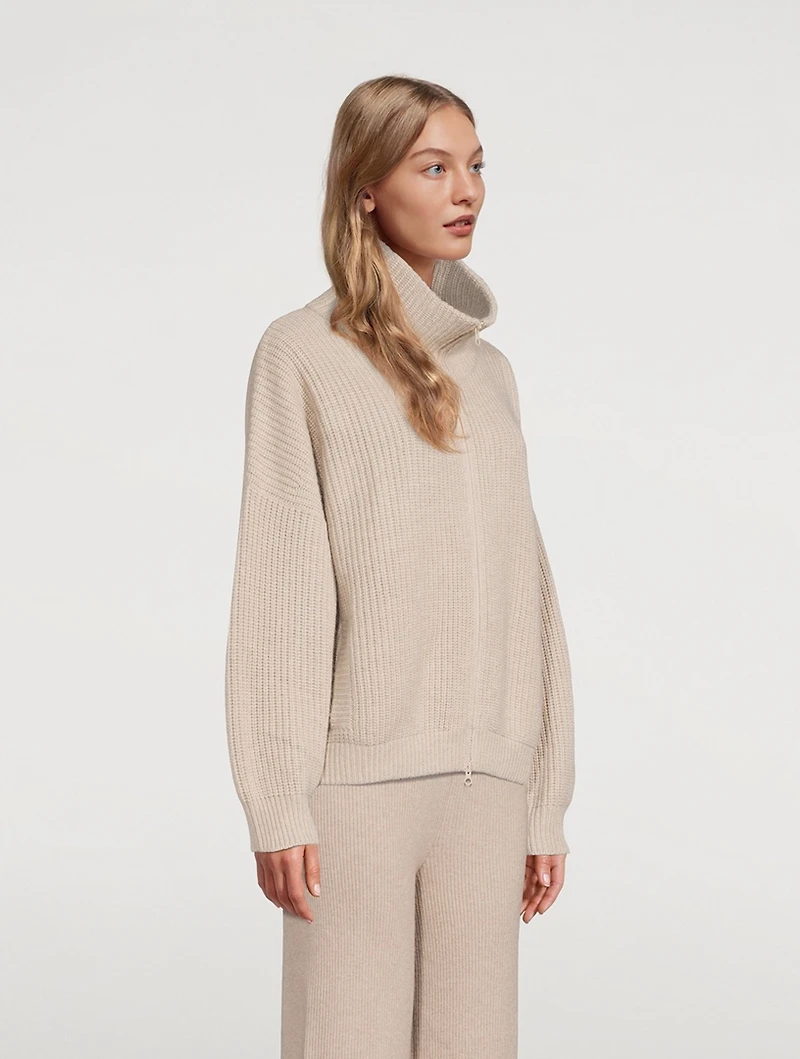 Mela Ribbed Cashmere Cardigan