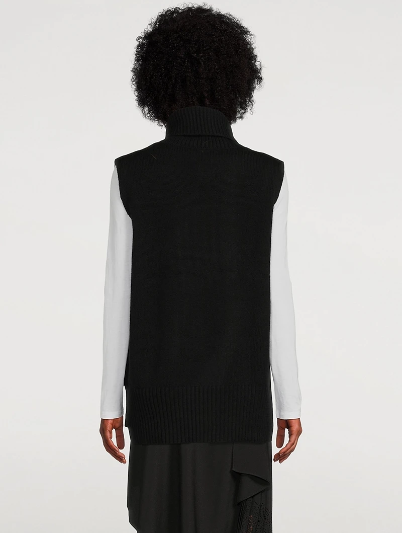 Molly Turtleneck Cashmere Sweater Vest