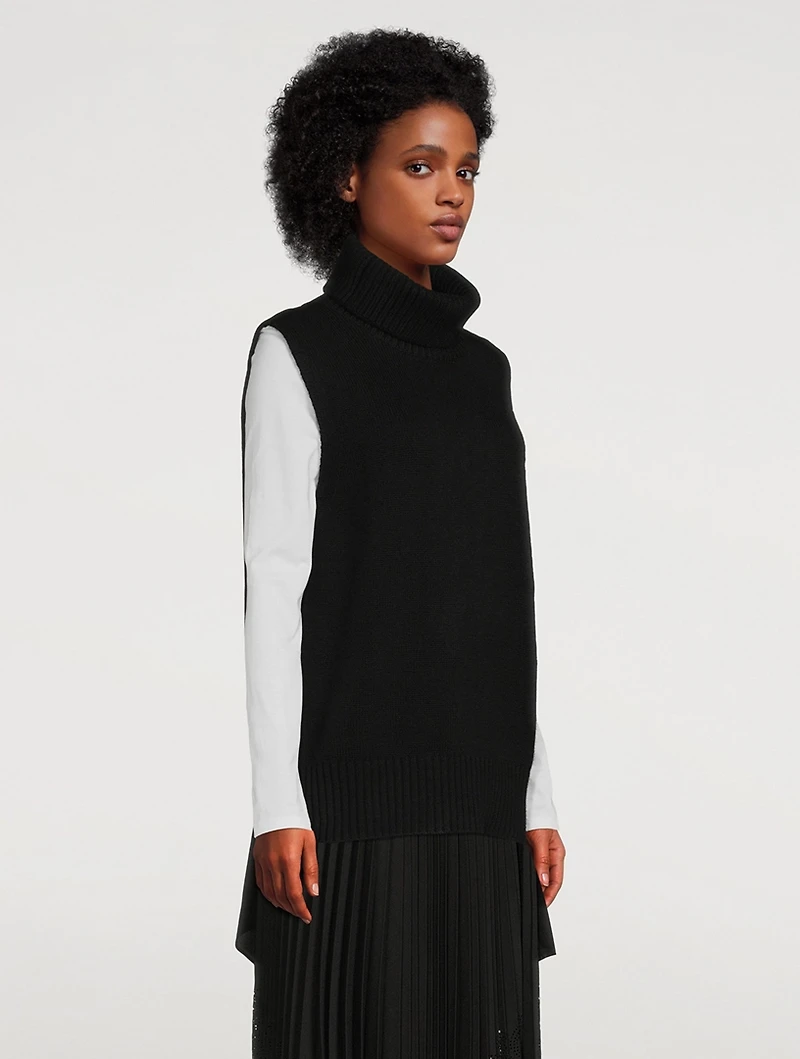 Molly Turtleneck Cashmere Sweater Vest
