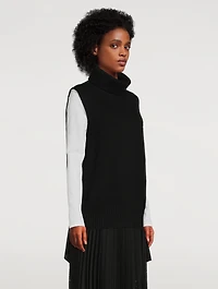 Molly Turtleneck Cashmere Sweater Vest