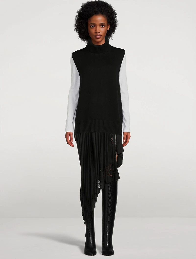 Molly Turtleneck Cashmere Sweater Vest