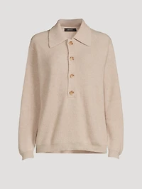 Ashley Cashmere Polo Sweater