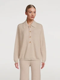 Ashley Cashmere Polo Sweater