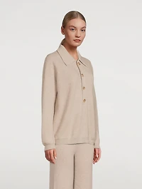 Ashley Cashmere Polo Sweater
