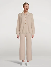 Ashley Cashmere Polo Sweater