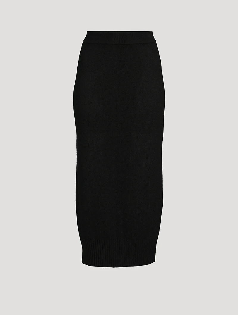 Alma Cashmere Pencil Skirt