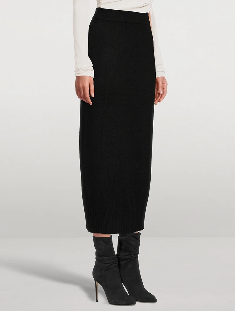 Alma Cashmere Pencil Skirt