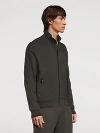 Cotton And Modal Zip Sweatshirt