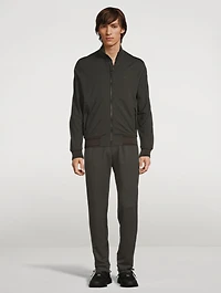 Cotton And Modal Zip Sweatshirt