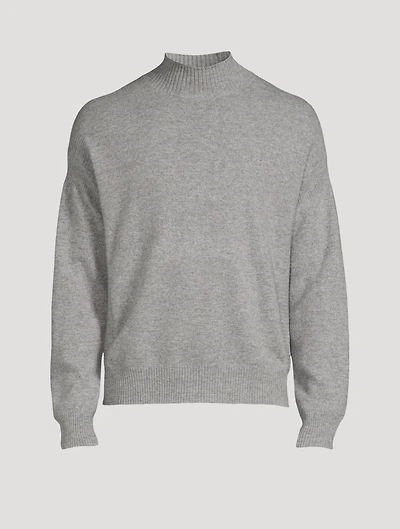 Wool And Cashmere Mockneck Sweater