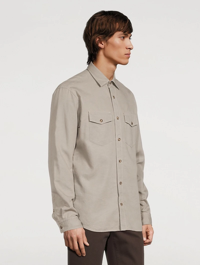 Cotton-Blend Shirt
