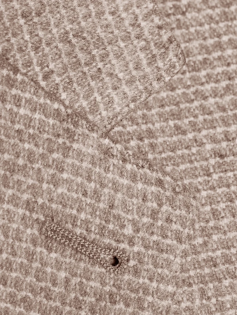 Wool Silk And Cashmere Jacket Check Print